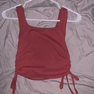 shein tie up tank top